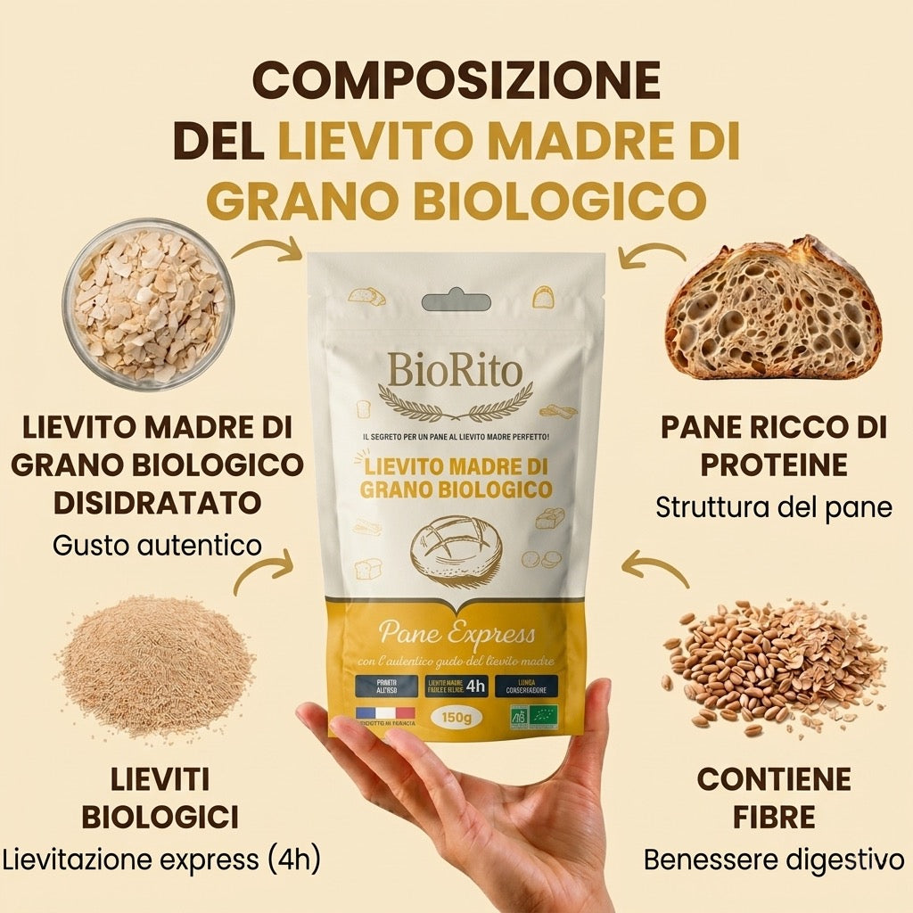 Lievito Madre di Grano Bio - Pane Express in 4 Ore