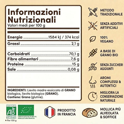 Lievito Madre di Grano Bio - Pane Express in 4 Ore