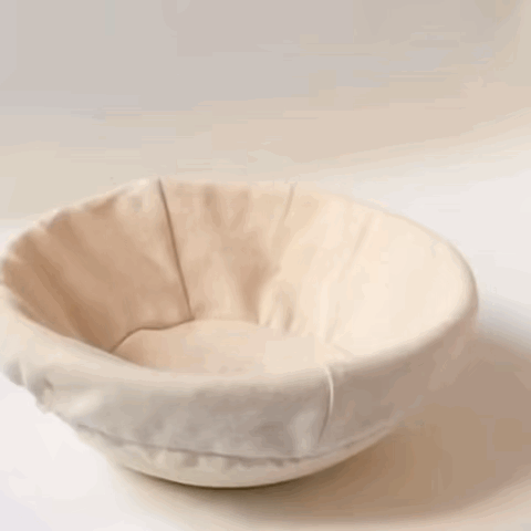 Cestino da lievitazione in rattan naturale