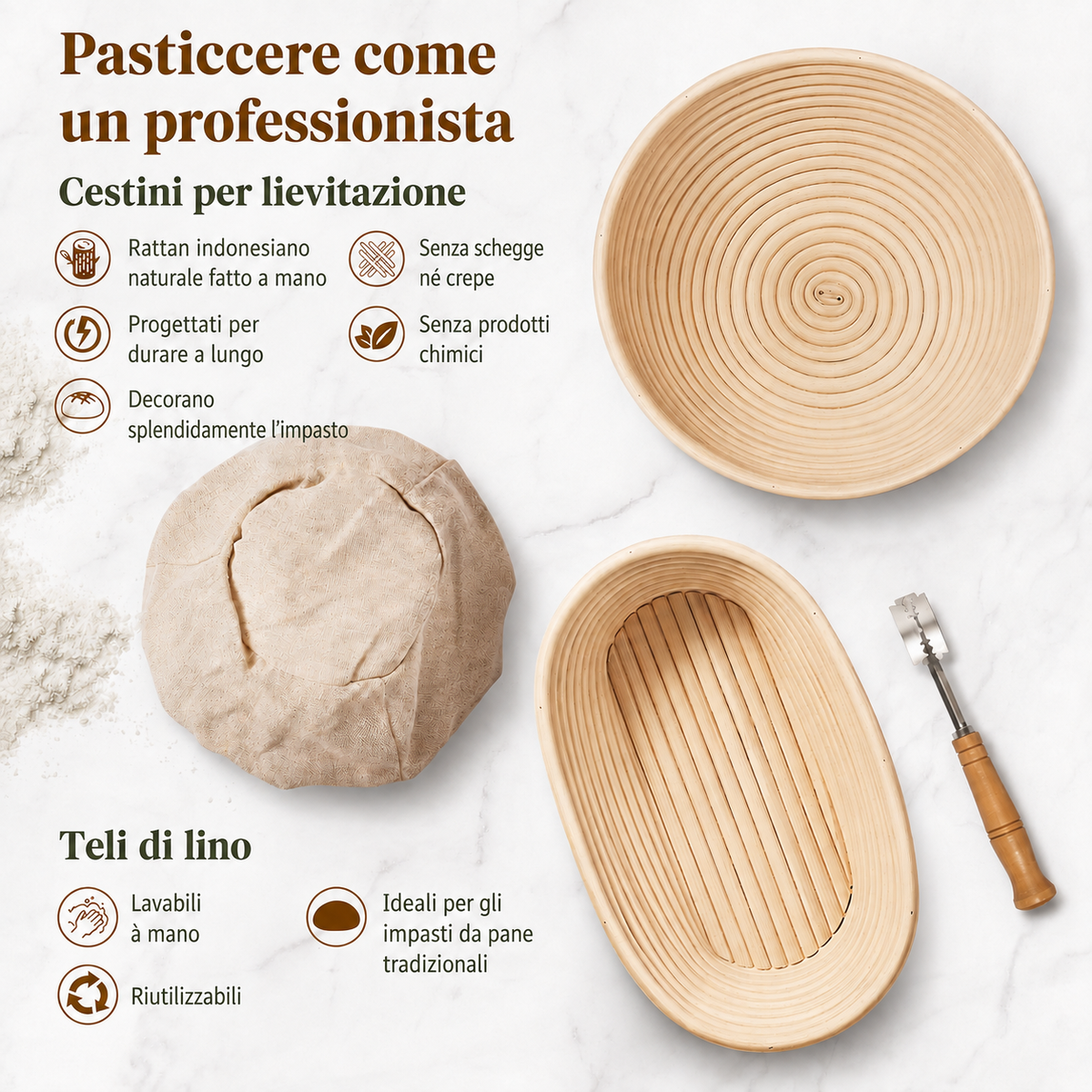 Kit per Pane con Lievito Madre Bio Fatto in Casa