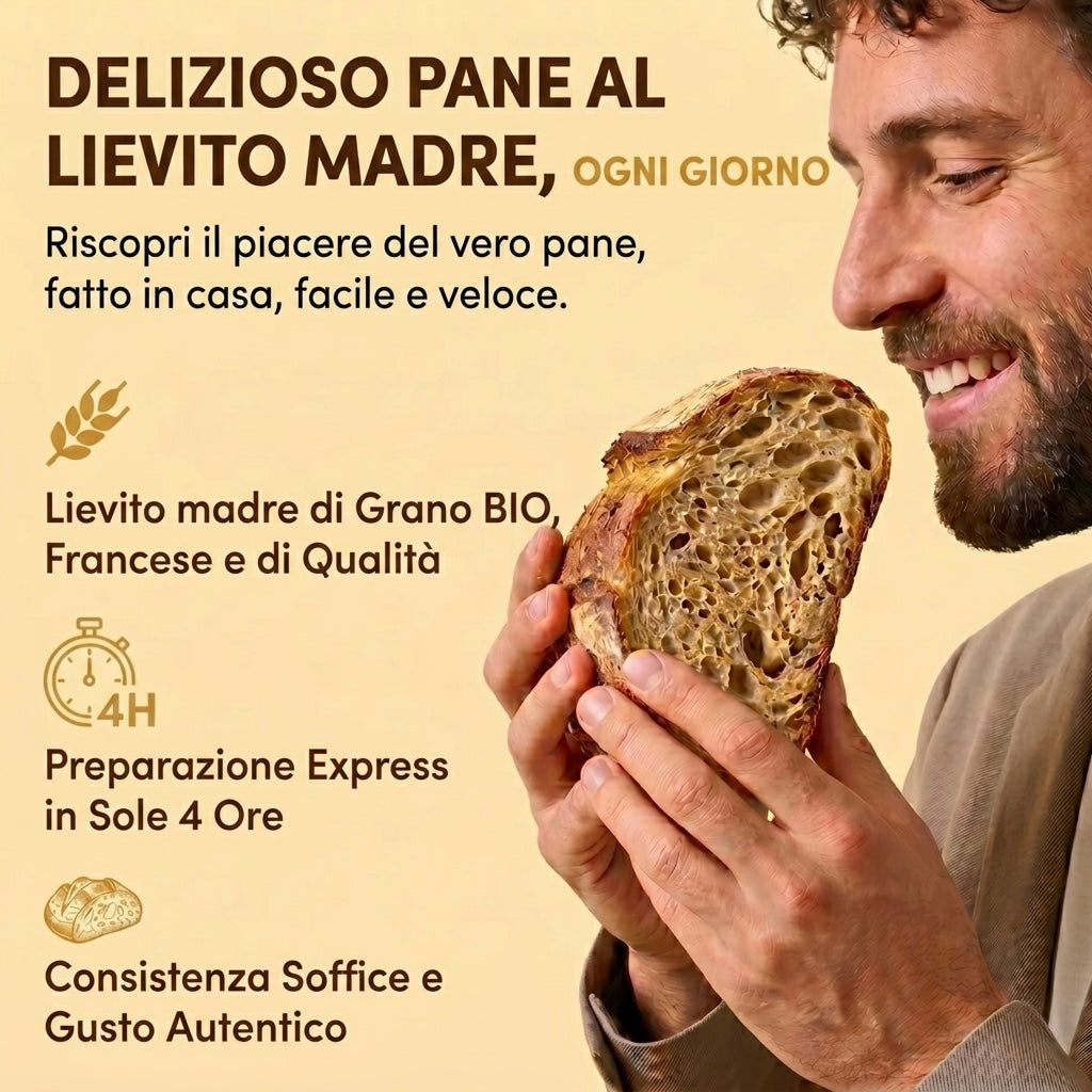 Lievito Madre di Grano Bio - Pane Express in 4 Ore