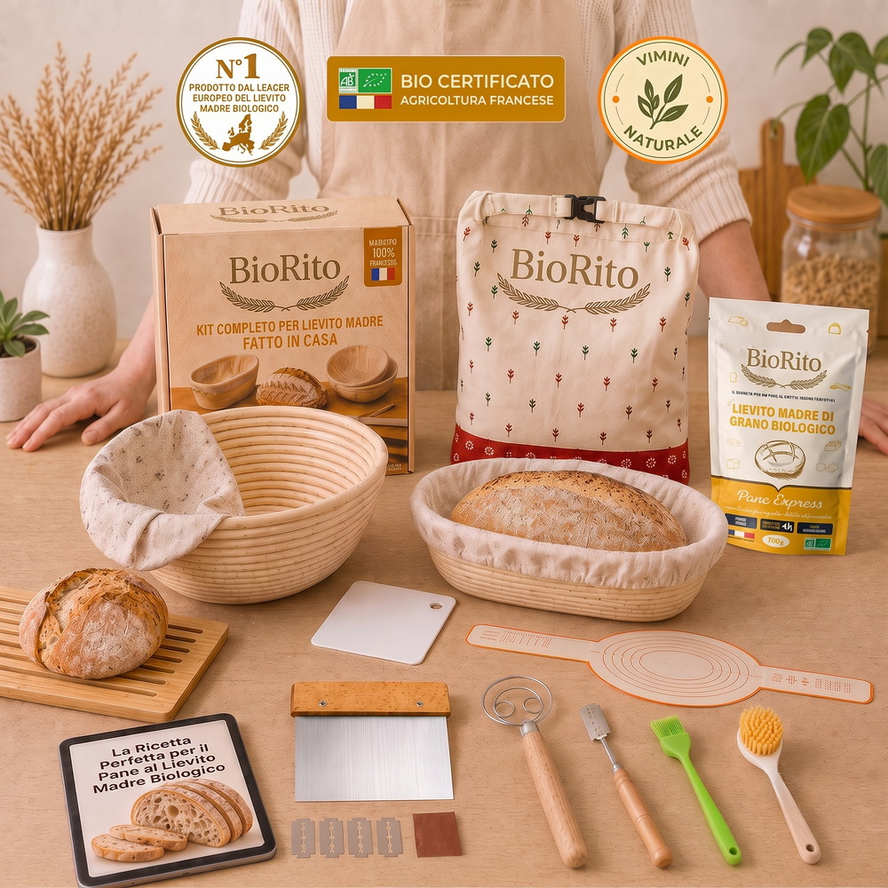 Kit completo per il pane con lievito madre bio fatto in casa BioRito