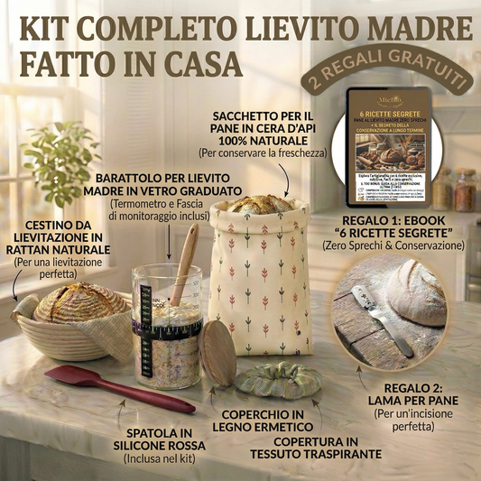 Kit Completo per Lievito Madre Fatto in Casa