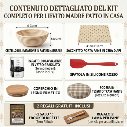 Kit Completo per Lievito Madre Fatto in Casa