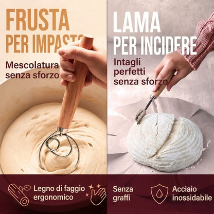 Kit per Pane con Lievito Madre Bio Fatto in Casa