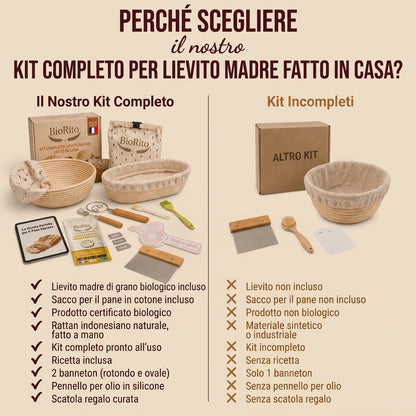 Kit per Pane con Lievito Madre Bio Fatto in Casa