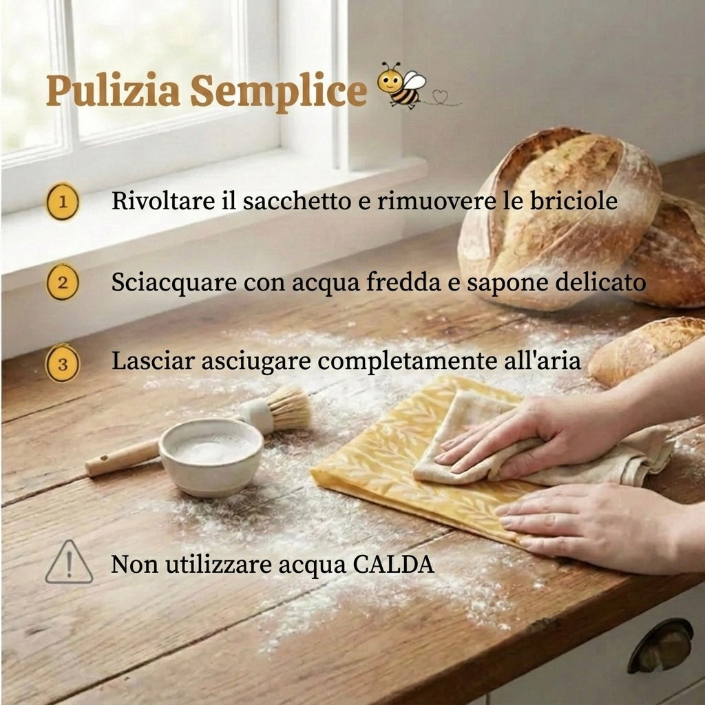 Sacca salvafreschezza per mantenere il pane fresco per più giorni senza farlo seccare